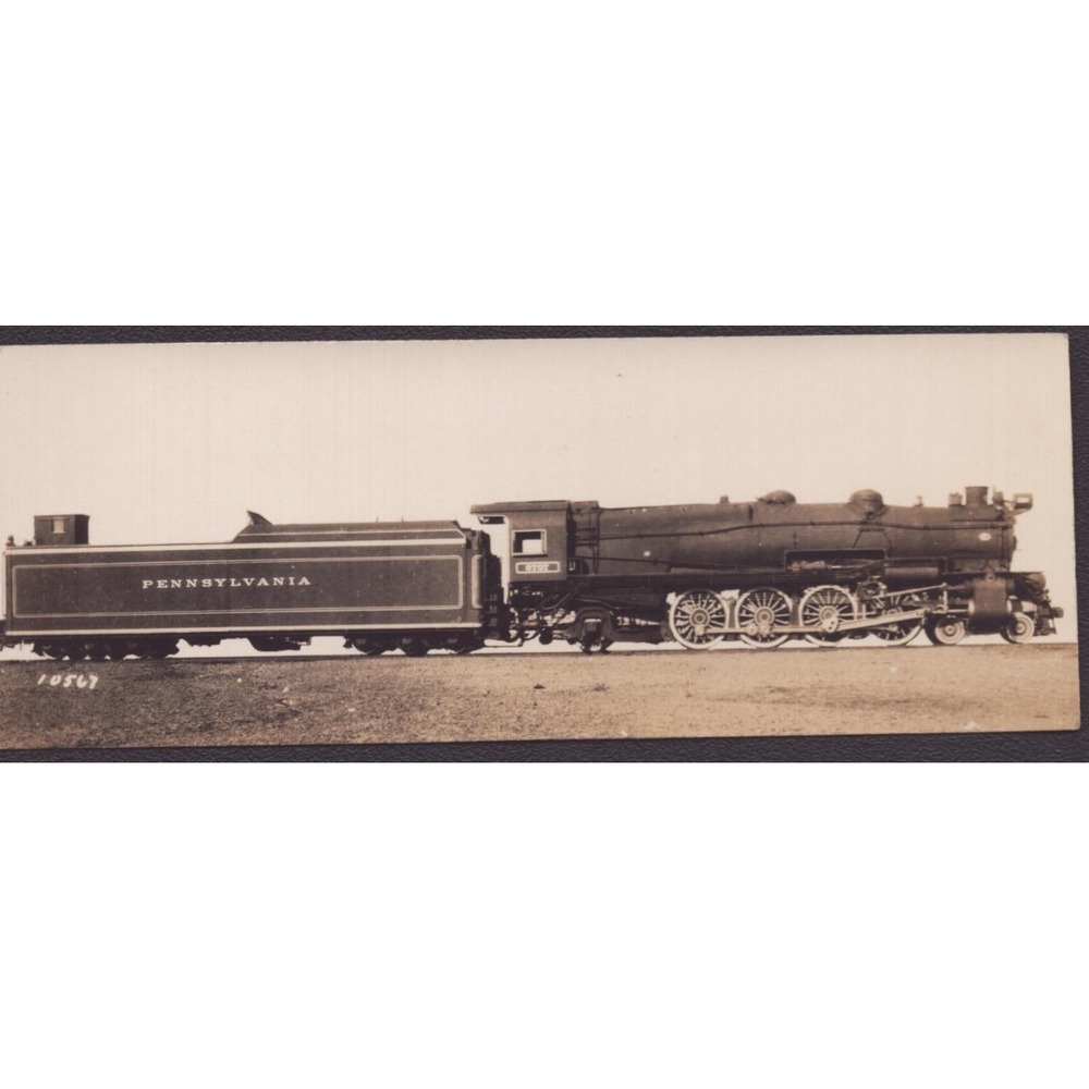 PRR Pennsylvania Railroad 4-8-2 #6707 Steam Locomotive Photo US Army Censor